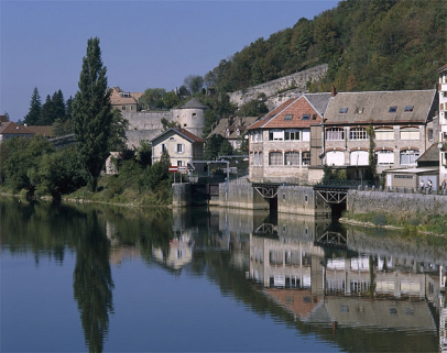 Vue d'ensemble, depuis l'aval. © Région Bourgogne-Franche-Comté, Inventaire du patrimoine