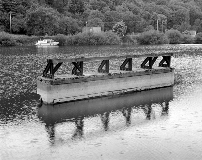 Un des éléments du mur guide. © Région Bourgogne-Franche-Comté, Inventaire du patrimoine