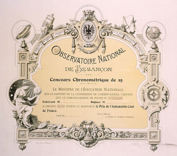 [Diplôme du prix de l'Automobile-Club au concours chronométrique], 1ère moitié 20e siècle. © Région Bourgogne-Franche-Comté, Inventaire du patrimoine