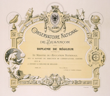 [Diplôme de régleur], 1ère moitié 20e siècle. © Région Bourgogne-Franche-Comté, Inventaire du patrimoine