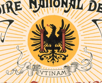 [Bulletin de marche d'un chronomètre de poche, troisième classe d'épreuves : détail des armoiries de Besançon], 1ère moitié 20e siècle. © Région Bourgogne-Franche-Comté, Inventaire du patrimoine