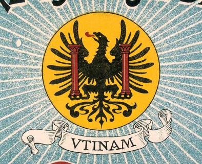 [Bulletin de marche d'un chronomètre de poche, première classe d'épreuves : détail des armoiries de Besançon], 1ère moitié 20e siècle. © Région Bourgogne-Franche-Comté, Inventaire du patrimoine