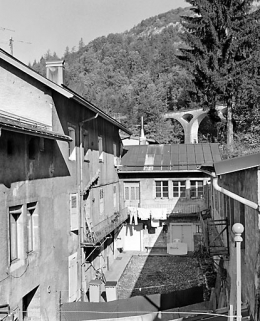 Façade postérieure, vue en enfilade. © Région Bourgogne-Franche-Comté, Inventaire du patrimoine Façade postérieure, vue en enfilade. © Région Bourgogne-Franche-Comté, Inventaire du patrimoine