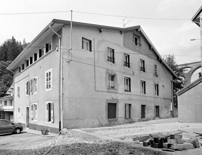 Elévations antérieure et latérale droite. © Région Bourgogne-Franche-Comté, Inventaire du patrimoine