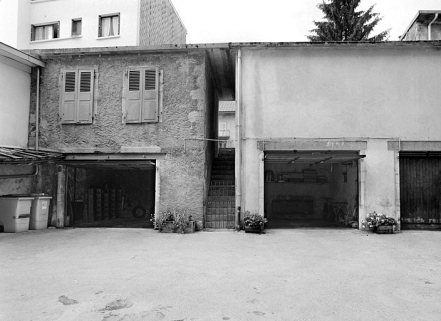 Elévation antérieure des garages. © Région Bourgogne-Franche-Comté, Inventaire du patrimoine