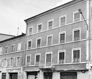 Elévation antérieure : les baies des étages. © Région Bourgogne-Franche-Comté, Inventaire du patrimoine