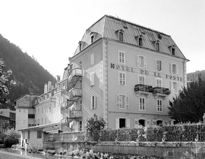 Façade postérieure, de trois quarts droite. © Région Bourgogne-Franche-Comté, Inventaire du patrimoine