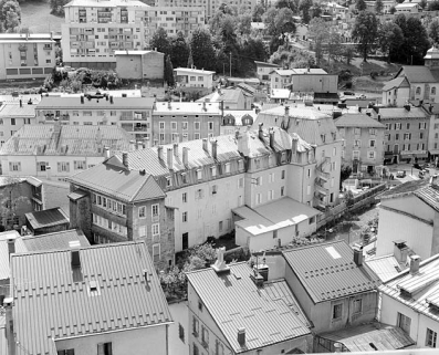 Vue d'ensemble plongeante, depuis l'est. © Région Bourgogne-Franche-Comté, Inventaire du patrimoine