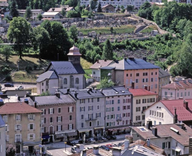 Le quartier de la place Henri Lissac et de la vieille église. © Région Bourgogne-Franche-Comté, Inventaire du patrimoine Le quartier de la place Henri Lissac et de la vieille église. © Région Bourgogne-Franche-Comté, Inventaire du patrimoine