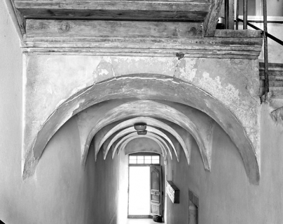 Voûte d'arêtes du couloir. © Région Bourgogne-Franche-Comté, Inventaire du patrimoine