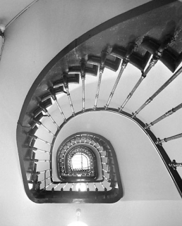 Escalier. © Région Bourgogne-Franche-Comté, Inventaire du patrimoine