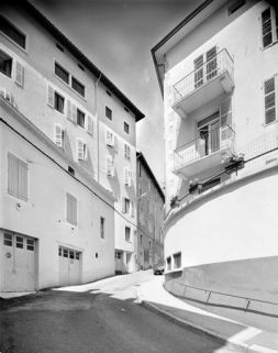 Vue d'ensemble, depuis le bas de la rue Etienne Dolet (sud-est). © Région Bourgogne-Franche-Comté, Inventaire du patrimoine