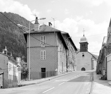 Vue d'ensemble éloignée, depuis la rue Pasteur (nord-ouest). © Région Bourgogne-Franche-Comté, Inventaire du patrimoine