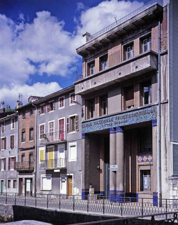 Bâtiment A : élévation sur le quai Aimé Lamy. © Région Bourgogne-Franche-Comté, Inventaire du patrimoine Bâtiment A : élévation sur le quai Aimé Lamy. © Région Bourgogne-Franche-Comté, Inventaire du patrimoine
