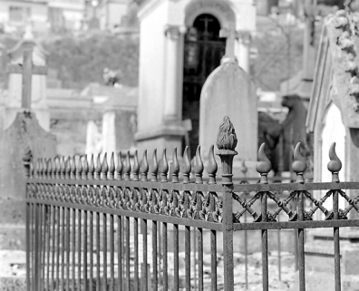 Détail de la grille de clôture. © Région Bourgogne-Franche-Comté, Inventaire du patrimoine Détail de la grille de clôture. © Région Bourgogne-Franche-Comté, Inventaire du patrimoine