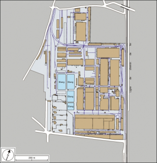 Plan-masse en 1933. © Région Bourgogne-Franche-Comté, Inventaire du patrimoine