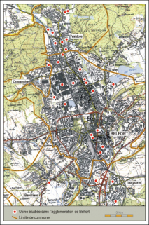 Les usines de l'agglomération belfortaine. © Région Bourgogne-Franche-Comté, Inventaire du patrimoine