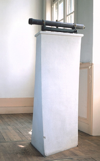 Rez-de-chaussée : pilier du collimateur sud. © Région Bourgogne-Franche-Comté, Inventaire du patrimoine