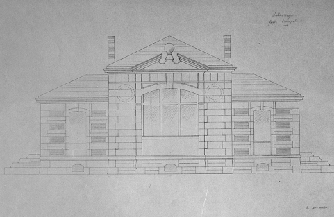 Bibliothèque. Façade principale, 1883-1884. © Région Bourgogne-Franche-Comté, Inventaire du patrimoine Bibliothèque. Façade principale, 1883-1884. © Région Bourgogne-Franche-Comté, Inventaire du patrimoine