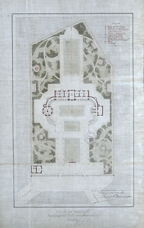 Avant projet d'un observatoire astronomique. Plan, 1879. © Région Bourgogne-Franche-Comté, Inventaire du patrimoine Avant projet d'un observatoire astronomique. Plan, 1879. © Région Bourgogne-Franche-Comté, Inventaire du patrimoine