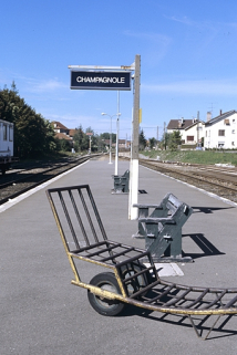 Quai central et brouette. © Région Bourgogne-Franche-Comté, Inventaire du patrimoine