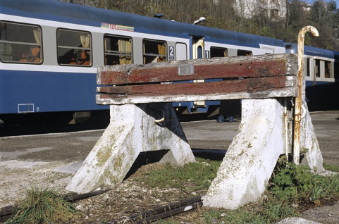 Butoir de la voie 5. © Région Bourgogne-Franche-Comté, Inventaire du patrimoine