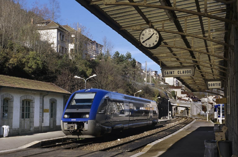Vue d'ensemble en gare de Saint-Claude. © Région Bourgogne-Franche-Comté, Inventaire du patrimoine