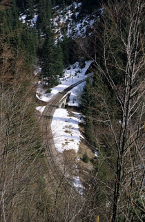 Vue d'ensemble plongeante, depuis le sud-ouest (côté Andelot-en-Montagne). © Région Bourgogne-Franche-Comté, Inventaire du patrimoine