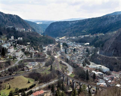 Vue d'ensemble depuis le viaduc des Crottes. © Région Bourgogne-Franche-Comté, Inventaire du patrimoine Vue d'ensemble depuis le viaduc des Crottes. © Région Bourgogne-Franche-Comté, Inventaire du patrimoine