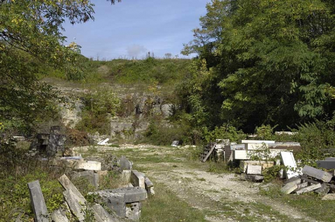 Vue d'ensemble du front de taille nord. © Région Bourgogne-Franche-Comté, Inventaire du patrimoine