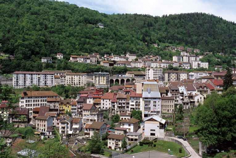 Vue d'ensemble du quartier de la gare, depuis le sud-est. © Région Bourgogne-Franche-Comté, Inventaire du patrimoine