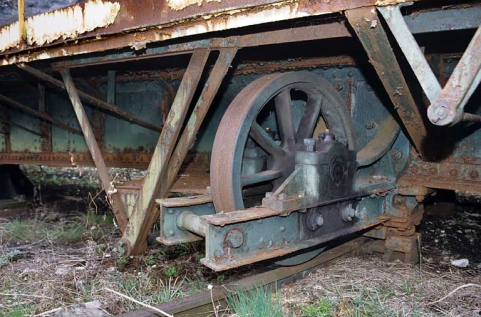 Roue et chemin de roulement. © Région Bourgogne-Franche-Comté, Inventaire du patrimoine