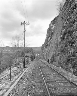 Descente d'eau du deuxième aqueduc, vue depuis le côté Andelot-en-Montagne (sud-est). © Région Bourgogne-Franche-Comté, Inventaire du patrimoine
