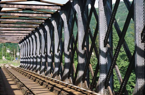Paroi aval, depuis le tablier côté Andelot-en-Montagne. © Région Bourgogne-Franche-Comté, Inventaire du patrimoine