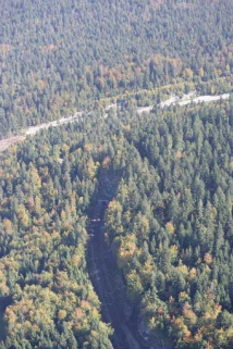 Vue aérienne de la tête côté Andelot-en-Montagne, depuis l'ouest. © Région Bourgogne-Franche-Comté, Inventaire du patrimoine