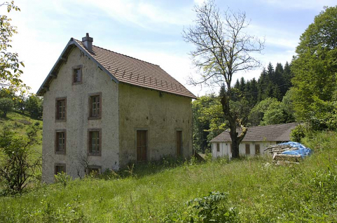 Vu du moulin depuis l'est. © Région Bourgogne-Franche-Comté, Inventaire du patrimoine