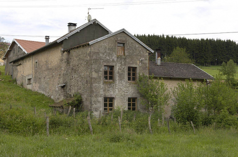 Atelier de fabrication du moulin vu depuis l'ouest. © Région Bourgogne-Franche-Comté, Inventaire du patrimoine