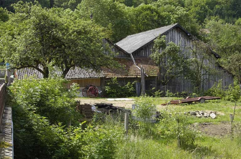 Pignons de l'atelier de scierie. © Région Bourgogne-Franche-Comté, Inventaire du patrimoine