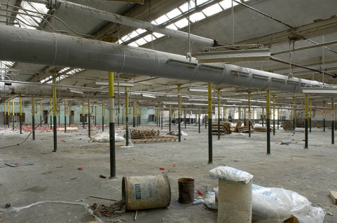 Salle de tissage. Vue d'ensemble depuis le nord-est. © Région Bourgogne-Franche-Comté, Inventaire du patrimoine