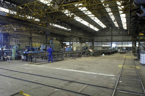 Atelier de fabrication secondaire. Vue intérieure depuis l'ouest. © Région Bourgogne-Franche-Comté, Inventaire du patrimoine