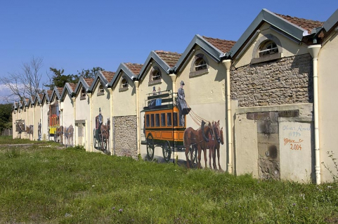 Pignons de la salle de tissage. © Région Bourgogne-Franche-Comté, Inventaire du patrimoine