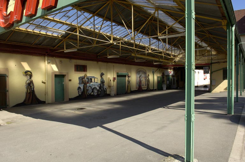 Entrepôt industriel de la salle de tissage. © Région Bourgogne-Franche-Comté, Inventaire du patrimoine