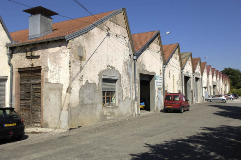 Murs-pignons sud du tissage. © Région Bourgogne-Franche-Comté, Inventaire du patrimoine