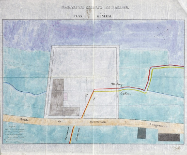 Saline de Melcey-Fallon. Plan général. © Région Bourgogne-Franche-Comté, Inventaire du patrimoine Saline de Melcey-Fallon. Plan général. © Région Bourgogne-Franche-Comté, Inventaire du patrimoine
