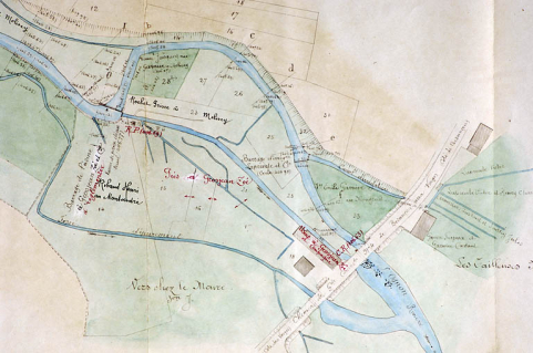 Usine à Zoé Grosjean et Cie. Plan et détails [plan-masse et de situation]. © Région Bourgogne-Franche-Comté, Inventaire du patrimoine