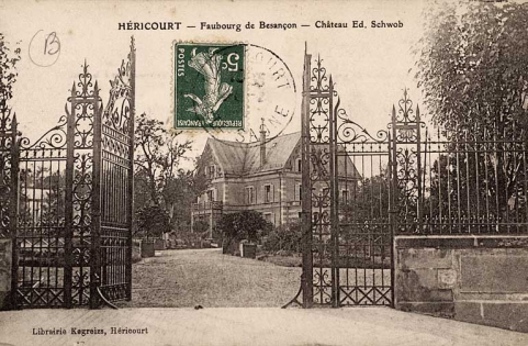 Héricourt - Faubourg de Besançon, château Ed. Schwob. © Région Bourgogne-Franche-Comté, Inventaire du patrimoine