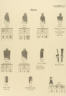 Outils vendus par la société dans les années 1960 : houes. © Région Bourgogne-Franche-Comté, Inventaire du patrimoine Outils vendus par la société dans les années 1960 : houes. © Région Bourgogne-Franche-Comté, Inventaire du patrimoine