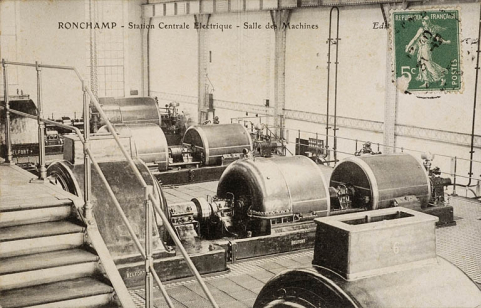 Ronchamp - Station Centrale électrique - Salle des machines. © Région Bourgogne-Franche-Comté, Inventaire du patrimoine Ronchamp - Station Centrale électrique - Salle des machines. © Région Bourgogne-Franche-Comté, Inventaire du patrimoine