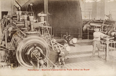 Ronchamp. - Machine d'Extraction du Puits Arthur de Buyer. © Région Bourgogne-Franche-Comté, Inventaire du patrimoine Ronchamp. - Machine d'Extraction du Puits Arthur de Buyer. © Région Bourgogne-Franche-Comté, Inventaire du patrimoine