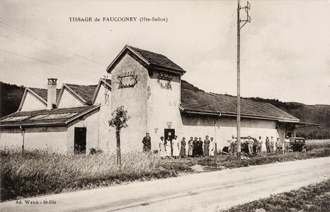 Tissage d'Amage [improprement légendé : Tissage de Faucogney] : vue d'ensemble depuis le sud-ouest. © Région Bourgogne-Franche-Comté, Inventaire du patrimoine